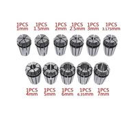 ER11 Spring chuck 1/1.5/2/2.5/3/3.175/4/5/6/6.35/7mm spring collet tool holder for CNC engraving machine&milling lathe chucks