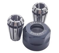 ER11 Spring Collet Nut Set - High Precision 2pcs 1/4 Inch Collet for CNC Engraving Mechine/Lathe Milling Tool