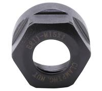 ER11 Type Collet Clamping Nut Chuck Holder Clamping Bit Strong Force Drill Boring Cutter Home Office Ship Assembly 42crMo Black M15*1 (Domaryxc19d5u8np-01)