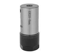 ER20 Collet Block Chuck Holder | C25 - ER20-50L High Strength Clamping Tool | Spindle Motor Shaft for Lathes/Drilling Machines | 60mm Body, 5 Axle Hole Sizes (REXVTNSDLTWv1oQ-02)