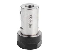 ER20 Collet Block Chuck Holder, C25-ER20-50L Spindle Motor Shaft Clamping Tool Bar - High Strength, Spiral Linear Thread, Suitable for Lathes and Milling Machines (12mm)
