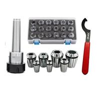 ER20 ER40 ER25 ER32 Spring Clamps +MTA MTB ER MT3 MT2 MT4+ Wrench Collet Chuck Morse Holder Cone for CNC Milling Lathe Tool Mill Chuck Holder(0.008mm(AA) MTA3-ER25-15Pcs )