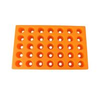 ER25/35 Collet Storage Box with 60 Holes, High-Strength PP Material, Quick-Splice Design for CNC Machine Tools, for Orange