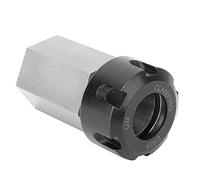 ER25 Collet Block Hard Steel Spring Chuck Collet Holder for CNC Lathe Engraving Cutting Machine(Hex)