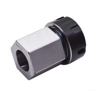 ER25 ER32 ER40 Hex Chuck Block Set for CNC Lathe and Rotary Engraving, Steel Collet Blocks Featuring Through Hole for Long Part Processing (RE40)