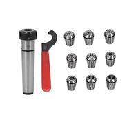 ER25 Spring Clamps Morse Taper Connecting Shaft Collet Chuck Morse Shank Router Collet Extension Holder Wrench Spring Collet Set(MTB4-ER25-M16)