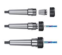 ER25 Spring Collet 3-16mm with UM Type ER Nut Wrench and MTB2/MTB3/MTB4/MTA2/MTA3/MTA4 Morse Taper Lathe Holder 1Set (Size : 11PCS MTB4 Set)