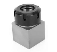 ER32 Collet Block Chuck Steel Collet Holder Milling Machine Clamping Set for Lathe Engraving Machine (Square)