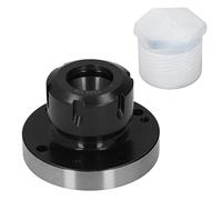 ER32 Collet Chuck, Carbon Steel Collet Holder for CNC Milling Machine, 100mm Diameter 54mm Height Precision Chuck with 0.005 Accuracy, Durable Lathe Collet Accessory for Engraving