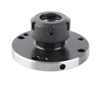 ER32 Collet Fixture 100mm Diameter Flange Frosted Carbon Steel Chuck for CNC Lathe Milling Machine Router Accessories with Standardized ER32 - D100 Design