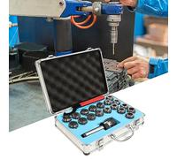 Er32 Mt3 Milling Machine Chuck Kit,Steel and Aluminum Alloy,18Pc Er32 Clamp Head+1Pc E32 Wrench,Tool Wrench Suitable for CNC Milling Machines and Industrial Tools, Carving and Milling Lathe Tools