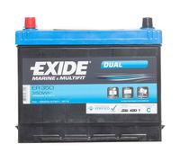 Exide 12v/80ah 510 Cca Dual Er350 Battery Clear
