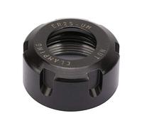 ER40 / 32 / 25UM Collet Clamping Nuts Set, Carbon Steel, Durable and Portable - Strong Clamping Force, Rust - Proof Finish, Ideal for CNC Milling and Lathe Use (ER25 UM)
