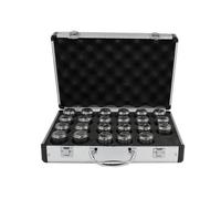 ER40 ER32 ER25 ER20 ER16 11 Set Spring Collet Chuck AAA 0.003mm AA 0.005mm for Milling Tool Handle Engraving Machine Metal Aluminum Box(AA,ER40 (24PCS))
