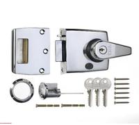 ERA 183-37-1 40mm High Security Nightlatch with Polished Chrome Body, Silver