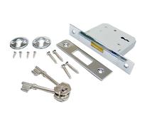 Era 472-61 2.5-inch/ 64mm 3 Lever Deadlock - Chrome Effect