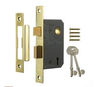 Era 473-31 2.5-inch/ 64mm 3 Lever Sashlock - Brass Effect