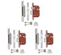 ERA 362-61 Fortress 262 & 362 BS 5 Lever Sashlock, Chrome (Pack of 3)