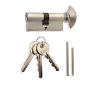 ERA 4103-51 35 x 35mm 6-Pin Euro Profile Cylinder and Thumbturn - Satin, Grey