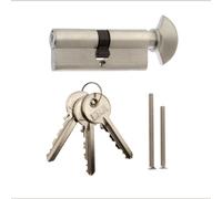 ERA 4106-51 40 x 40mm 6-Pin Euro Profile Cylinder and Thumbturn - Satin , Grey