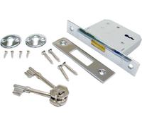 Era 472-61 2.5-Inch/ 64mm 3 Lever Deadlock - Chrome Effect