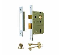 Era 473-61 2.5-inch/ 64mm 3 Lever Sashlock - Chrome Effect, Grey