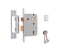 Era 473-61 2.5In 64mm 3 Lever Sashlock Chrome Effect Grey Mortice Lock Timber Uk