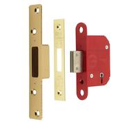 Era 5 Lever Viscount Mortice Sashlock 63mm - Brass Finish