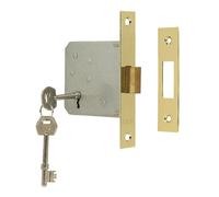 ERA 572-31 3-inch 76mm 3-Lever Deadlock with Brass Effect