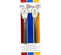 Era 582-56 Genuine Female D Section Extra Long Window Lock Key Pack of 2