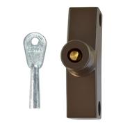 ERA 801 Automatic Window Snap Lock - Brown Standard Key 1 Lock and 1 Key - 801-22