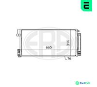 ERA AIR CONDITIONING CONDENSER 667004 FOR ALFA ROMEO FIAT LANCIA