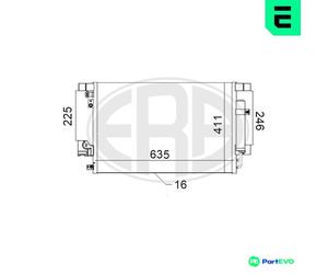 ERA AIR CONDITIONING CONDENSER 667114 FOR MITSUBISHI