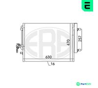 CONDENSER AIR CONDITIONING 667116 FOR VOLVO V40/Hatchback S80/II XC70/SUV V70