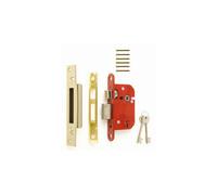 Era British Standard High Security Fortress 5 Lever Sashlock 64mm - Polished Brass