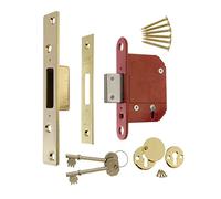 ERA Fortress 261-31A, 2.5-inch/ 64mm 5 Lever Maximum Security Mortice Deadlock - Brass Effect