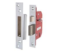 ERA Fortress 5 Lever Mortice Sashlock - (British Standard) - 3" Satin Chrome Sashlock