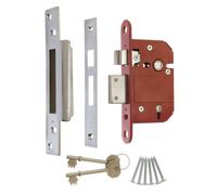 ERA Fortress BS 3621 2.5-inch/ 64mm 5 Lever Maximum Security Mortice Sashlock - Chrome Effect
