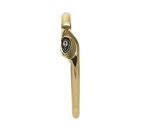 ERA Maxim Offset Locking Window Handle Right Hand Polished Gold | Replacement Upvc Replacement Handle