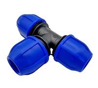 ERA MDPE 25mm Blue Water Pipe Equal T Piece Coupling Inline Joiner (2)