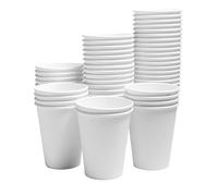 ERA PACK 100 x 12oz Single Wall White Paper Cups - Disposable Coffee Cup, White - Ideal for Hot Drinks, Tea, Parties, and Events - Eco-Friendly and Convenient