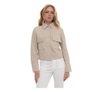 ERA Suede 02 Short Jacket - female - Peuterey - Leather Jackets - Beige - S - Jackets S