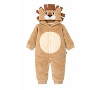 Era uma Vez Baby Hooded Fleece All-in-One with Animal Ears, Lightweight Soft Romper 0-12 Months, Wind Resistant, Everyday Comfort