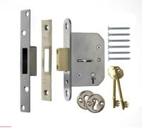 ERA Viscount 2.5-inch/ 64mm 5 Lever High Security Mortice Deadlock - Chrome Effect