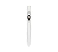 ERA White Maxim Inline Locking Window Handle with Black Button