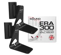 ERA300 Wall Mount Bracket, Tilt and Swivel, Black, Twin (2pcs), Compatible with Sonos ERA 300, Effortless Installation, Includes Mounting Kit, Double, Pair