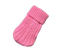 EraAja Clothing Winter Jacket Jumper Pet Dog Puppy for Small Cat Coat Pet Clothes Funny Dog Sweater (Pink, XS)
