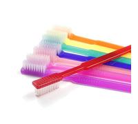 ERAFINE 100pcs Disposable Toothbrushes Single-use FastBrush Pre-Pasted Toothbrush in Dispenser Box Individual Wrapped Xylitol Mint