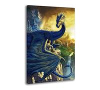 Eragon Dragon with Boy Poster Decorative Painting Canvas Wall Posters And Art Picture Print Modern Family Bedroom Decor Posters 08x12inch(20x30cm)
