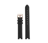ERAKAFZTTK 14mm Cowhide Strap Fit For Casio SHEEN Series 5450 SHE-C100L SHE-C110 Notched Leather Strap Fit For Women's Watch Accessories(Black rg)